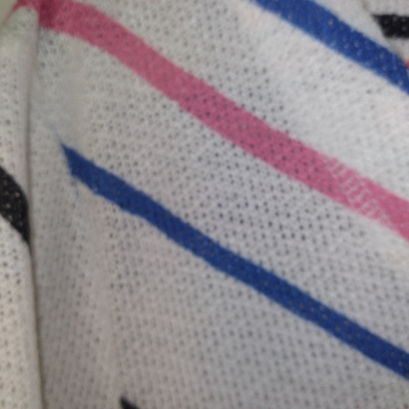 Peck And Peck Tunic Blouse Womens Size L Multi Colored Mid Sleeve Button Down - Picture 4 of 6